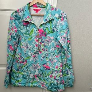 Lilly Pulitzer half zip pullover- EUC